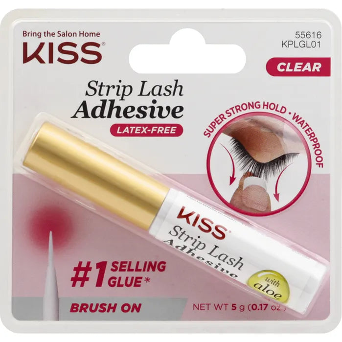 KISS Strip Lash Adhesive With Aloe Clear (KPLGL01)