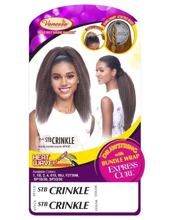 Vanessa STB Crinkle Drawstring Ponytail