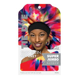 MS. REMI SILKY SATIN TIE DYE BONNET