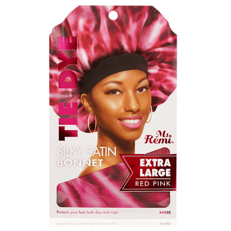 MS. REMI SILKY SATIN TIE DYE BONNET
