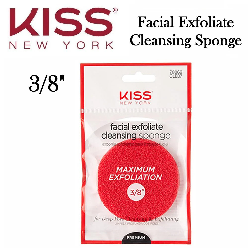 KISS New York Facial Exfoliate Cleansing Sponge 3/8"