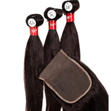 Onyx 7a 100% Human Hair Straight With Closure