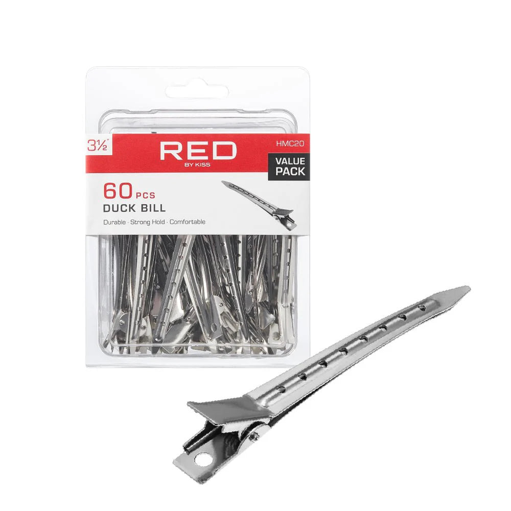Red by Kiss 60 Pcs Duck Bill Clips