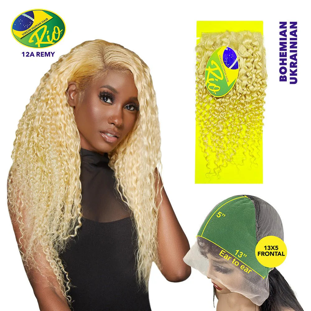 Rio 10A Bohemian Virgin Hair 13x5 Frontal - Ukraninian