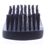 Brittny Curved Military Boar Bristle Brush – Black Wooden Handle