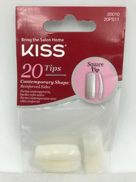 KISS 20 TIPS CONTEMPORARY SHAPE COFFIN TIP