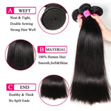 1St Class 100% Brazilian Virgin Hair 10A Straight