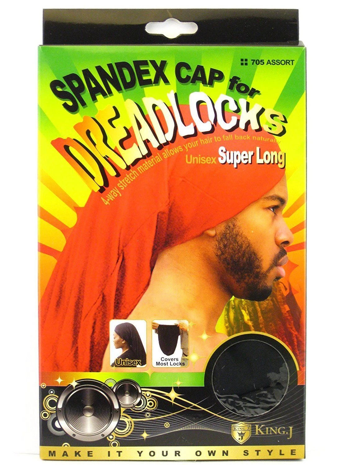 KING.J DREADLOCK SPANDEX CAP