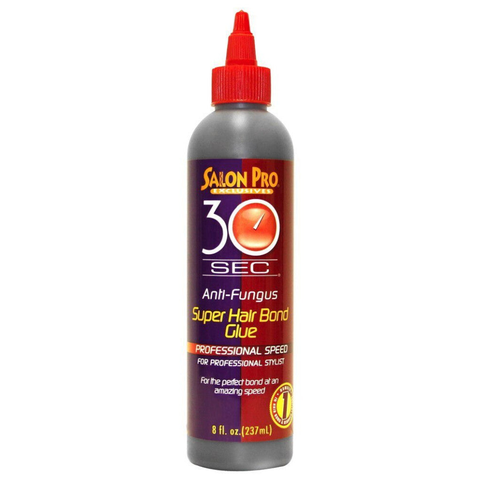 Salon Pro 30 Sec Bond Glue Fast & Secure Hold 8 oz