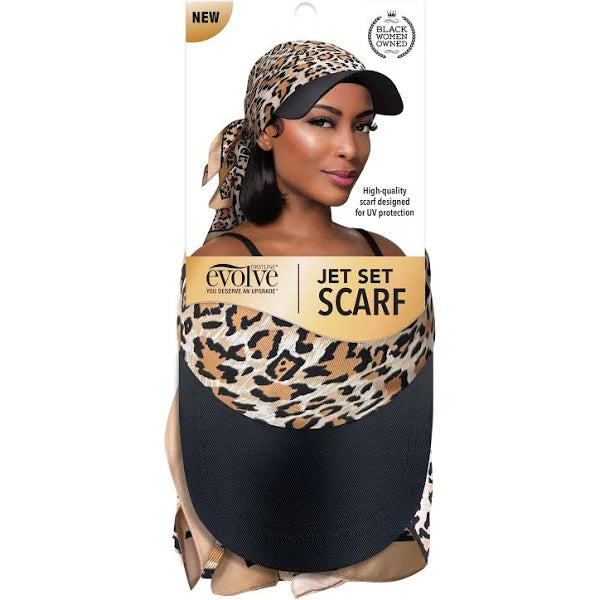 Evolve Visor Jet Set Scarf Cheetah Print (3020)