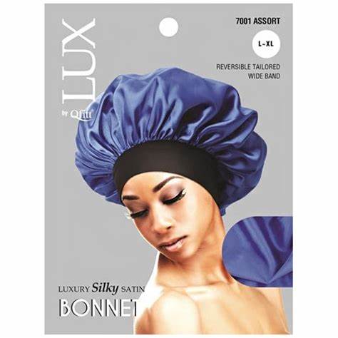 Qfitt Luxury Silky Satin Bonnet XL Pack of 6