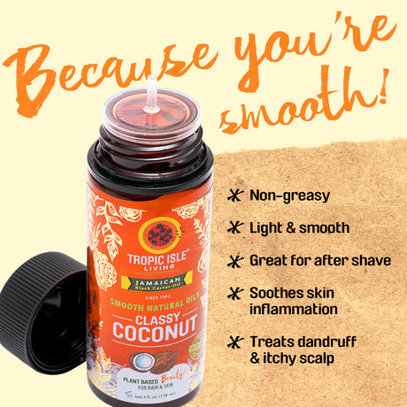 Tropic Isle Smooth Hair & Scalp Oil – 4oz