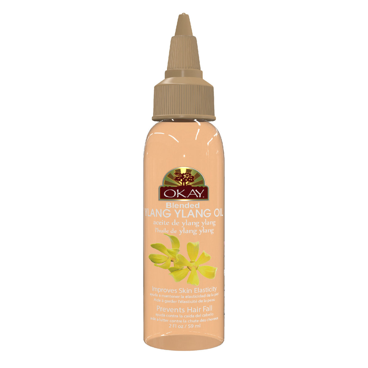 Okay Blended Ylang Oil 2oz nourishing natural oil for healthy glowing hair and skin