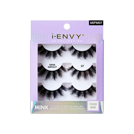 I-ENVY BY KISS MINK IMPACT MULTIPACK VEGAN STRIP LASHES